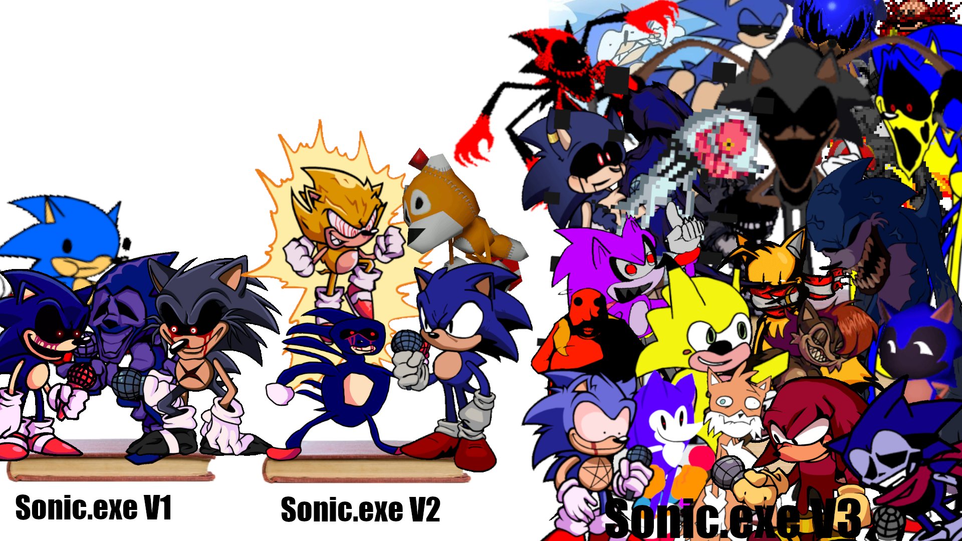 sawbutt on X: Looking back it is still insane to me how much content was  planned for Sonic exe V3 especially when you compare it to how much content  was in V1