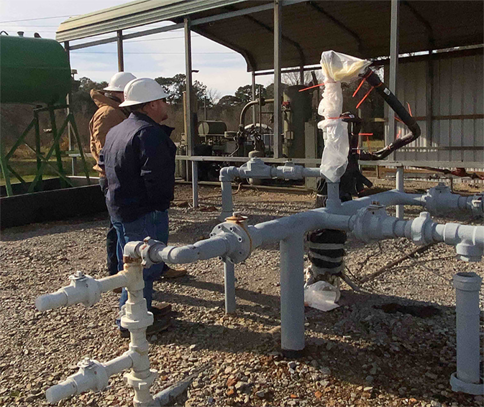 txrrc's tweet photo. RRC personnel continue to inspect the weather preparedness of critical gas infrastructure across the state ahead of the arctic cold front, such as this site in Panola County. 
#txlege https://t.co/GMo8iMNhzc