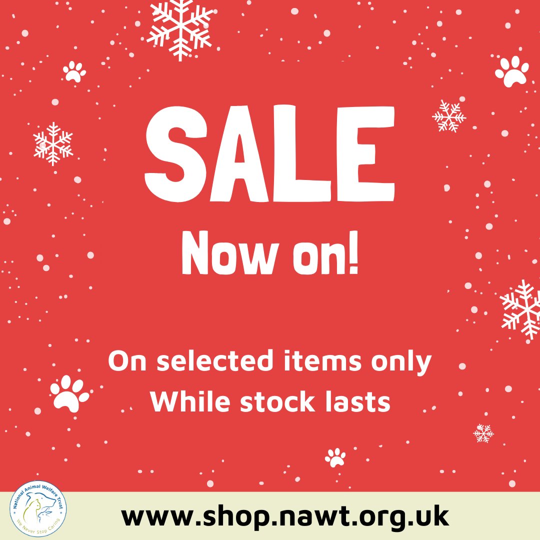 NAWT_updates's tweet photo. You can browse our sale collection whilst stock lasts and help support the animals in our care 🐾💙
Our full range of fantastic animal themed cards & gifts are still available too!
Shop online here: https://t.co/48wXSeyp9g
#nawt #sale #charityshop #homelessanimals https://t.co/uw5org6dtd