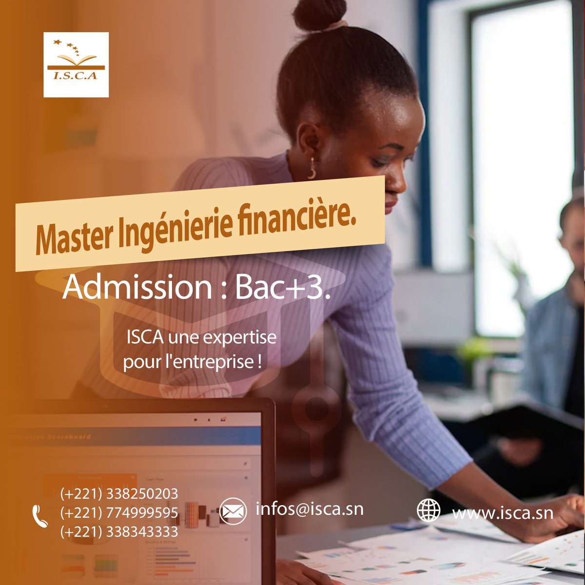 IscaDakar's tweet photo. Rejoignez le cercle prestigieux des ingénieurs financiers en suivant la formation chez ISCA.
Pour plus d'informations, appelez-nous au +221 33 825 02 03/ +221 77 499 95 95/ +221 76 834 33 33/+221 77 645 56 24(WhatsApp)
#ingénerie_financière
#formation_professionnelle
#finance https://t.co/M7fPDTp2V8