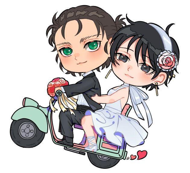 Typical_Scene's tweet image. There is the original painting of new statue and some related items on it.