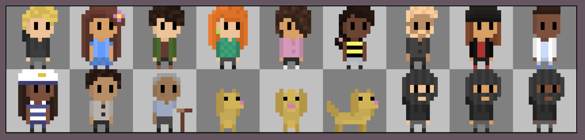 IndieIsaacJames's tweet photo. I've been working hard on improving World 1!

I don't want to give too much away, but there may be some new villagers... and one very good lil doggo!

#indiedev #pixelart #solodev #indiegame https://t.co/hhS322Hw9u