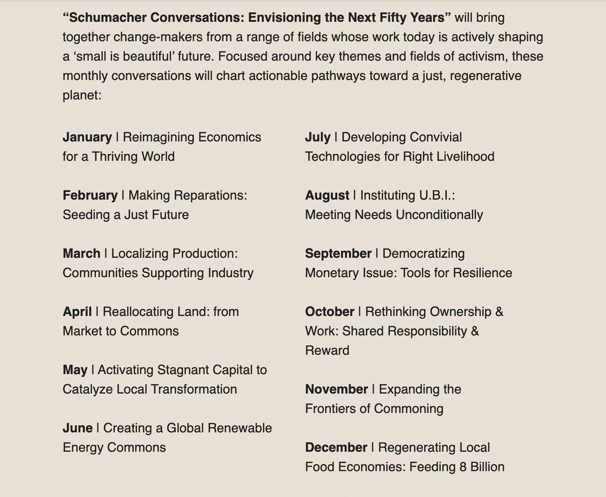 Center4NewEcon's tweet photo. Our 2023 online panel series will envision 'small' is beautiful' futures, organized around 12 key themes. https://t.co/3LeA70GHkb
