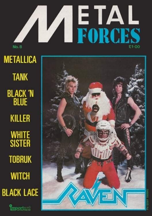 METALSHOPROCKS's tweet photo. December 1984: Raven were on the cover of Metal Forces magazine... Kickin' ass for the holidays! 🤘 Listen for Raven on METAL SHOP https://t.co/cYq08C8Im6 #80sMetal #MetalRadio #RavenBand https://t.co/XlwxaPVPAR