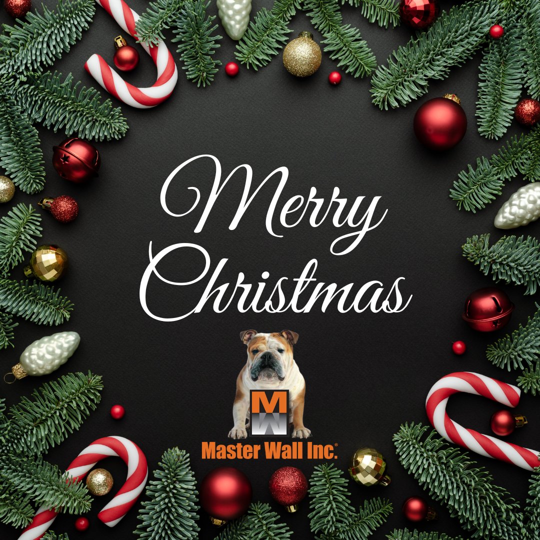 Merry Christmas from all of us at Master Wall! We hope you all have a safe and happy holiday. 

#merrychristmas #wefinistrong
