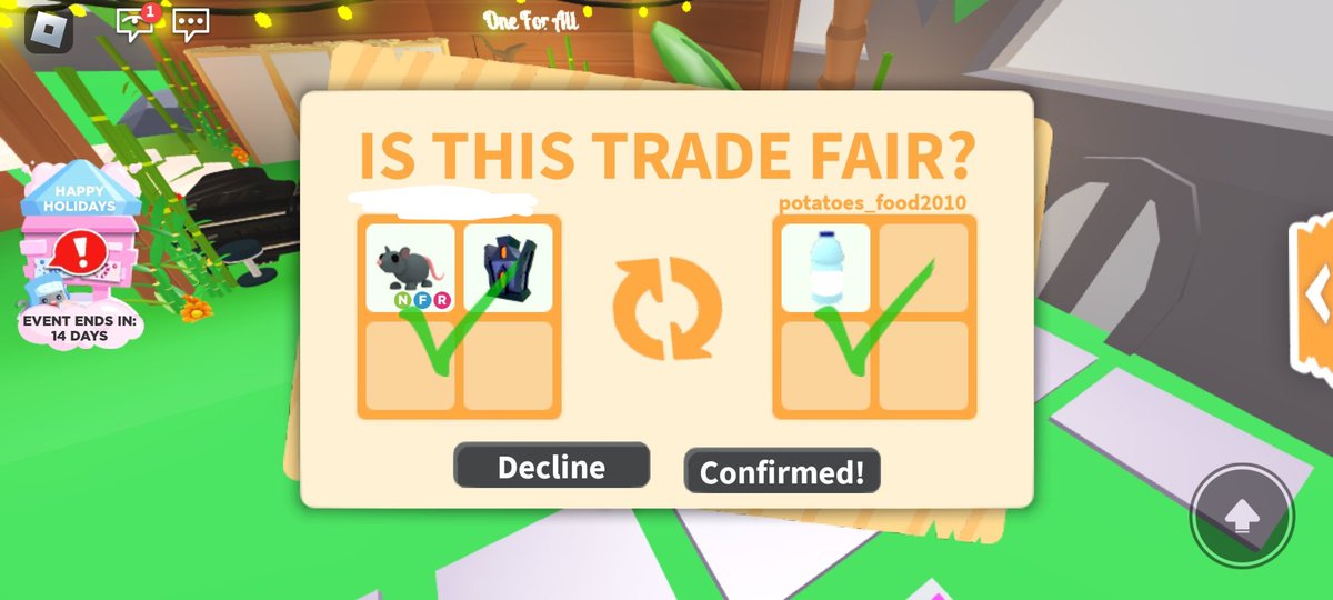 leesoapz's tweet photo. #fibiesproof @fi_biee is trusted ! i went first and payed the robux and got the pet + a free gift after ^^
tysm once again, love the neon rat btw! https://t.co/bOmEy0REb8