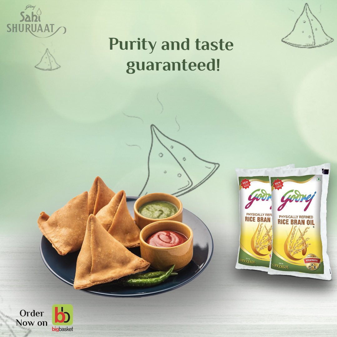 The purity of edible oil has been a concern for a long time. 

Godrej Veg Oils are known for its focus on taste, purity and quality.

Enriched with Vitamins A, E and Omega 6,  Godrej Veg Oils are the perfect partner to ensure this #SahiShuruaat

#GodrejVegOils #Godrej #Cookingoil