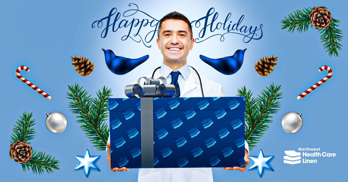 Best wishes for a very happy holiday! 🎄 #SeasonsGreetings from Northwest Health Care Linen.