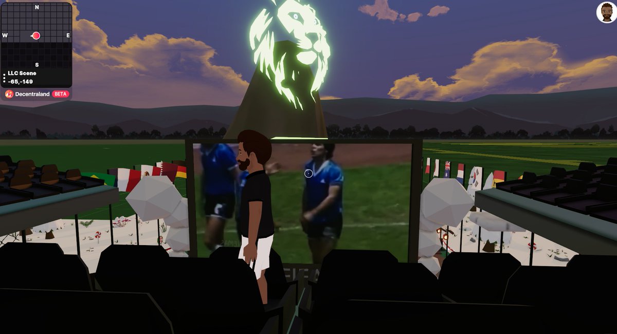 Don010 (@don38301730) on Twitter photo Just watching some ⚽️World Cup🏆 highlights. Thanks to <a href="/Lucky_Lion_Club/">LUCKY LION CLUB</a>.🦁 They have turned the Savannah into a Qatar stadium 🏟. Do you want to enjoy some nice clips? Come to DCL 67,-150. Enjoy and have fun.🍿🥃
<a href="/decentraland/">Decentraland</a>. #llctribe #dcl #crypto #nft Just watching some ⚽️World Cup🏆 highlights. Thanks to <a href="/Lucky_Lion_Club/">LUCKY LION CLUB</a>.🦁 They have turned the Savannah into a Qatar stadium 🏟. Do you want to enjoy some nice clips? Come to DCL 67,-150. Enjoy and have fun.🍿🥃
<a href="/decentraland/">Decentraland</a>. #llctribe #dcl #crypto #nft