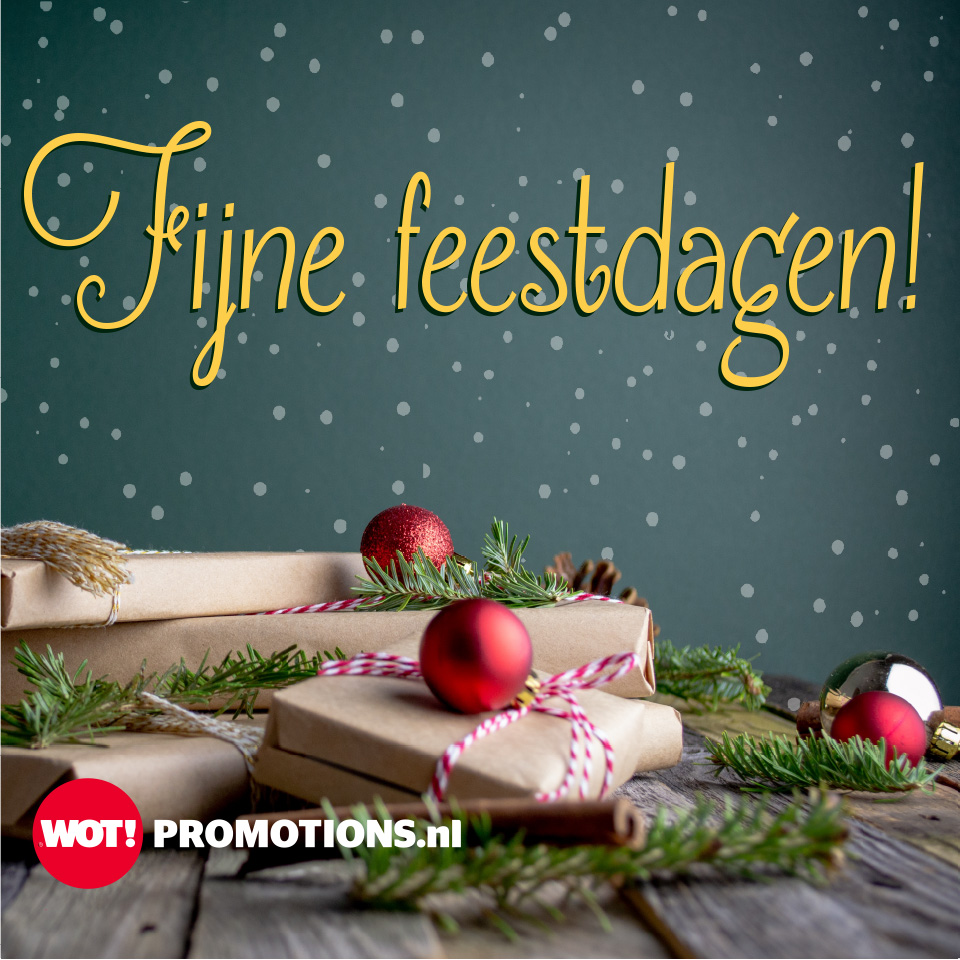 WOT_Promotions's tweet photo. Team WOT!  wenst je fijne feestdagen.
Wij willen je bedanken voor het vertrouwen dit jaar. We kijken uit naar een succesvol en gezond 2023 waarin we je nog vaak van dienst mogen zijn. https://t.co/1ZLdCSBjhM