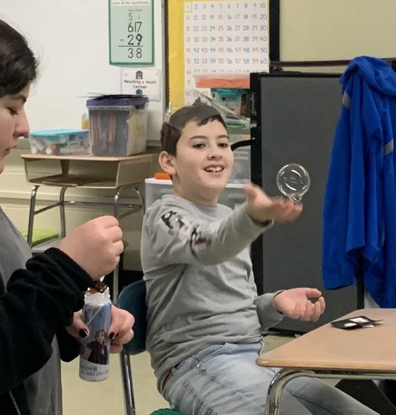 vmmsLEADandSeed's tweet photo. Lead &amp; Seed students celebrated @VMMS_MrsGuthrie ‘s class for winning the mummy contest with a bubble party this morning! @VMMSMustangs https://t.co/aZpTvYYthV