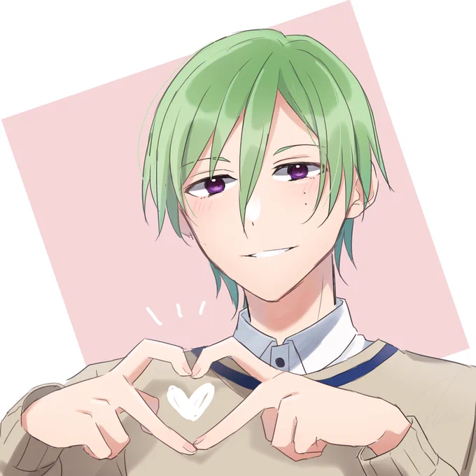 #あんスタ#風早巽指ハートですな…… 