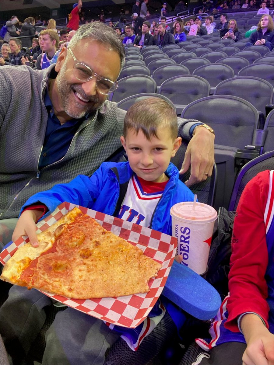 NadeemBezar's tweet photo. Enjoyed the @sixers with my guys last night. It was Brady and Jackson’s very first @NBA game! What a beautiful night to kick off the holidays.
#nadeembezar #klinespecter #Sixers https://t.co/zVrPWRCKYo