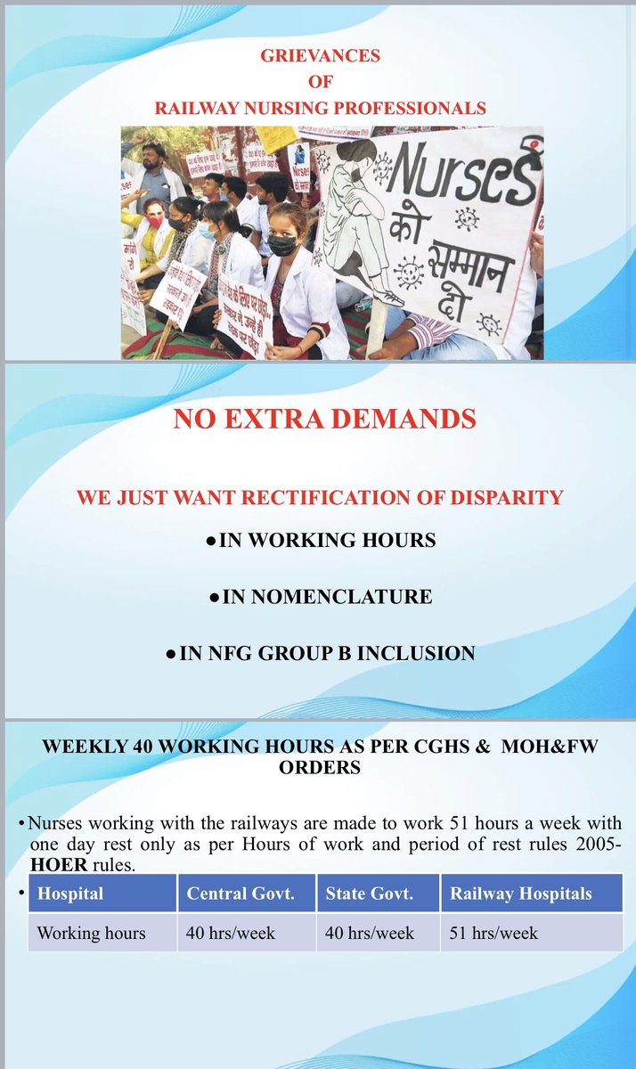 sharwansrathor3's tweet photo. #giveeqwelitytorailnurses #pmo #NarendraModi @RailMinIndia @PMOIndia @indianrailway__ @PiyushGoyal @AmitShah @narendramodi @ombirlakota https://t.co/pAqen77Lyh