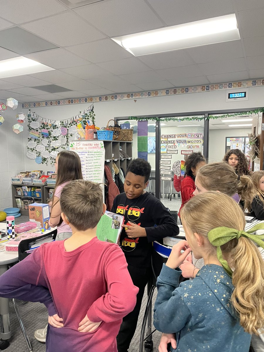 MissHkoehler's tweet photo. Students did a fantastic job presenting their cereal box animal projects! We worked on research skills and writing in different nonfiction text structures. The creativity was 10/10! https://t.co/xDJjydX3nT