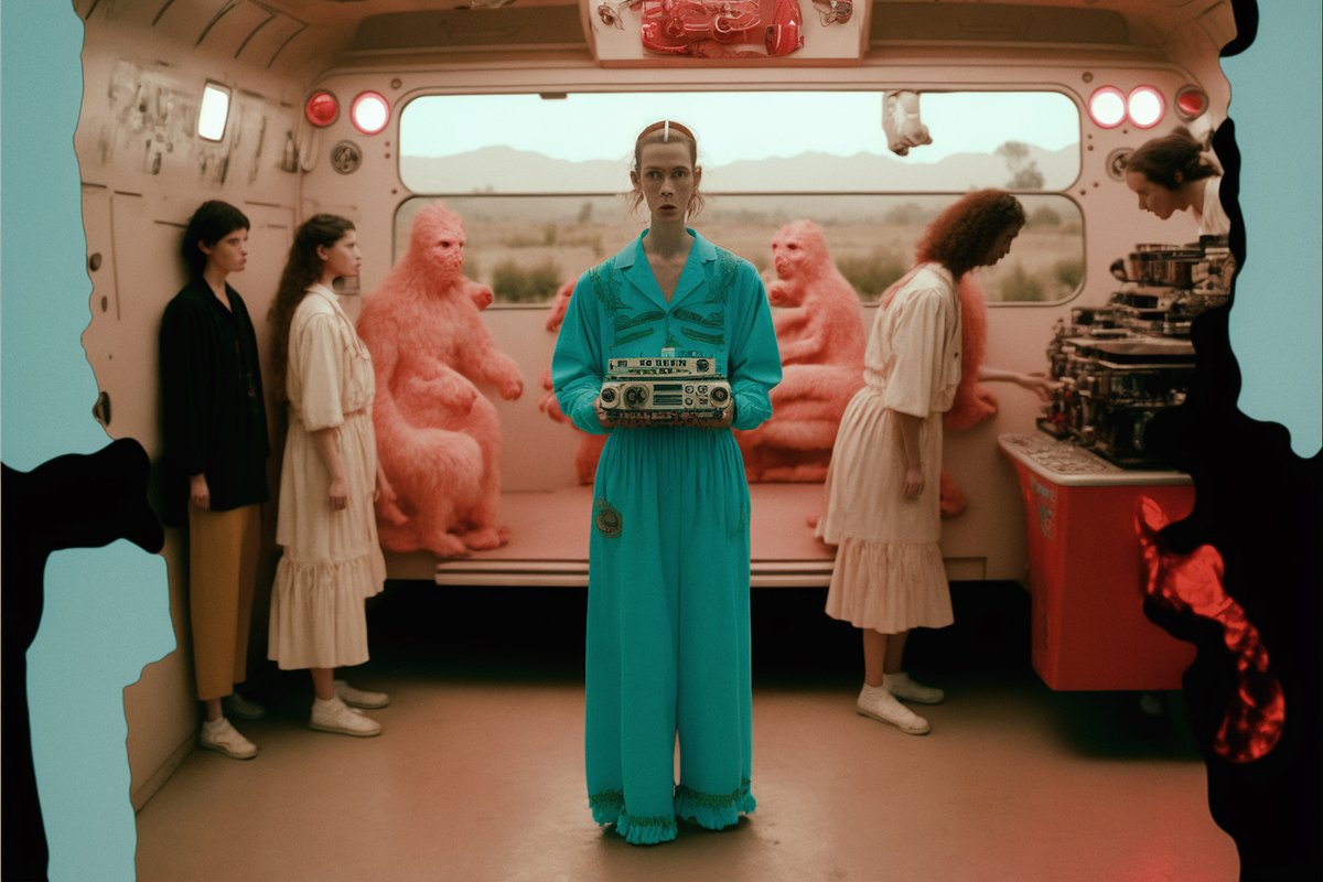 gm. The use of A.I. to create aesthetically pleasing visual art has been shown to promote positive affect &amp; cognitive functioning, potentially contributing to enhanced subjective well-being and a good morning experience. #AIart #NFTs   👇* from my Cult Rav3 series