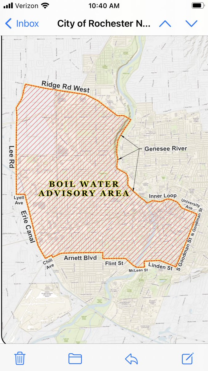 Theresa Marsenburg on Twitter "New map of Rochester area under boil