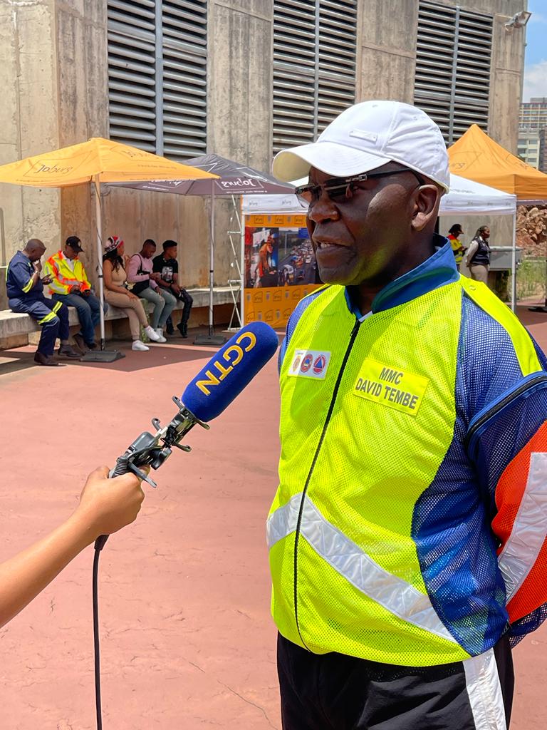 IamTlotlego's tweet photo. MMC @David_S_Tembe on the sidelines of the #BuyaMthetho #CrossBorderOperation speaking to CGTN! 
Now we are working https://t.co/jsK5yKA6Hz