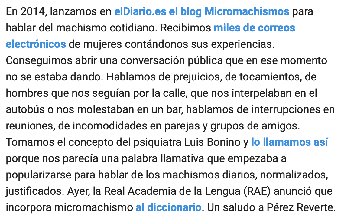 PepaMontava's tweet photo. La palabra 'micromachismo' entra en el diccionario de la RAE https://t.co/yhIZwuo8Gr  @RequenaAguilar en #CuartoPropio del @eldiarioes  @eldiarioCultura https://t.co/ILElsESMiy