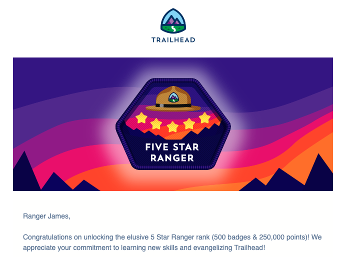 mrjameswignall's tweet photo. Pleased to have hit this milestone on Trailhead before closing out the year! 🎉

#Salesforce #Trailhead #Tableau #DataFam #DataTribe #ProfessionalDevelopment #Learning #DataVisualization #DataViz #Data #Analytics https://t.co/sJdapuoBq3