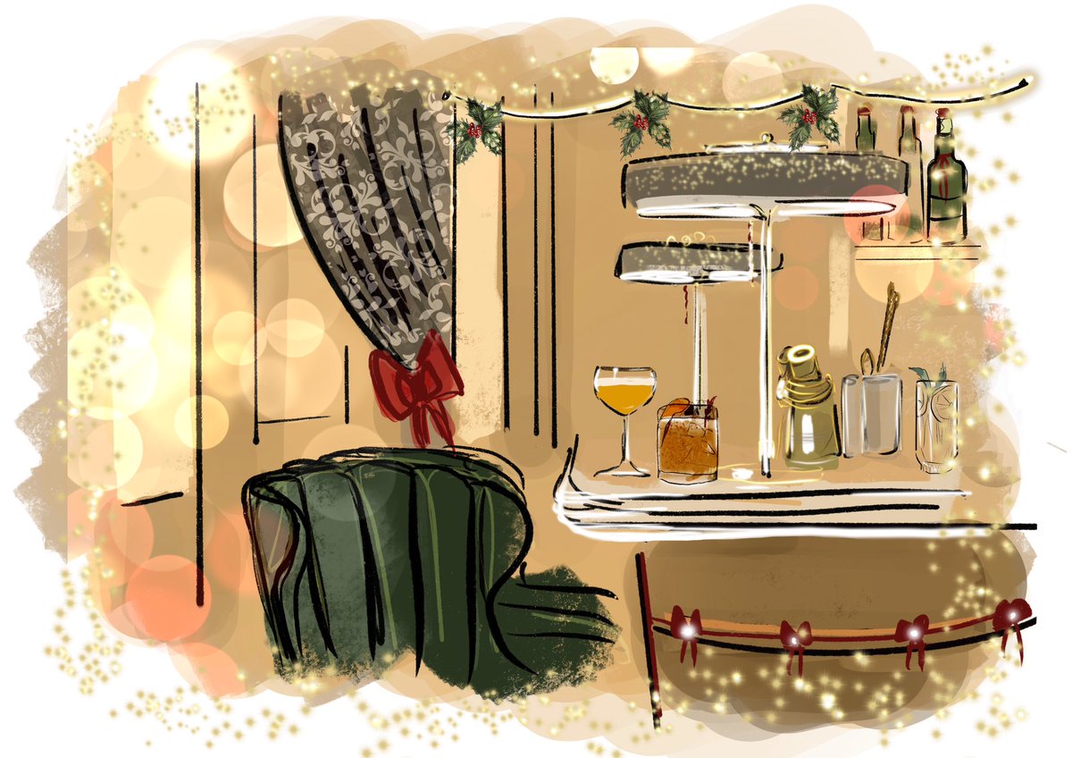 RegisterClub's tweet photo. We absolutely LOVE this beautiful illustration of The Register Club bar, sent to us by the very talented @bourhillustration. Have you visited yet? Our brand-new festive cocktail has been a huge hit! 🎄 ✨ 🍸
 
#Cocktails #CocktailsofInstagram #Cocktailsofig #cocktailsinthecity https://t.co/kXfCsMRvyO