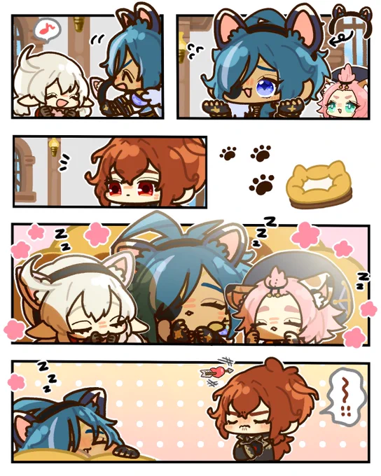 猫耳カチューシャ🐱🔥❄️ #ディルガイ #luckae 