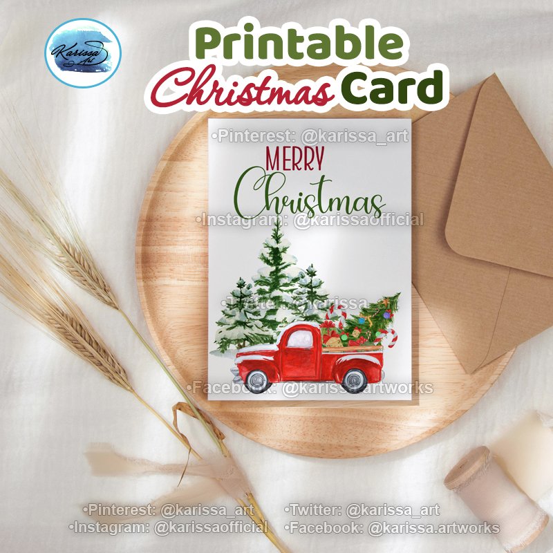 karissa_art's tweet photo. Printable red truck with christmas tree, Merry Christmas Greeting Card 🎄
☑️ https://t.co/Vfuqu01kRL

#christmas2022 #christmasshopping #ChristmasGreetingCards #greetingcards #greetingseason #greetingscardsforsale #MerryChristmasToAll #printablechristmas #printablegift https://t.co/bk7MJQTl0W