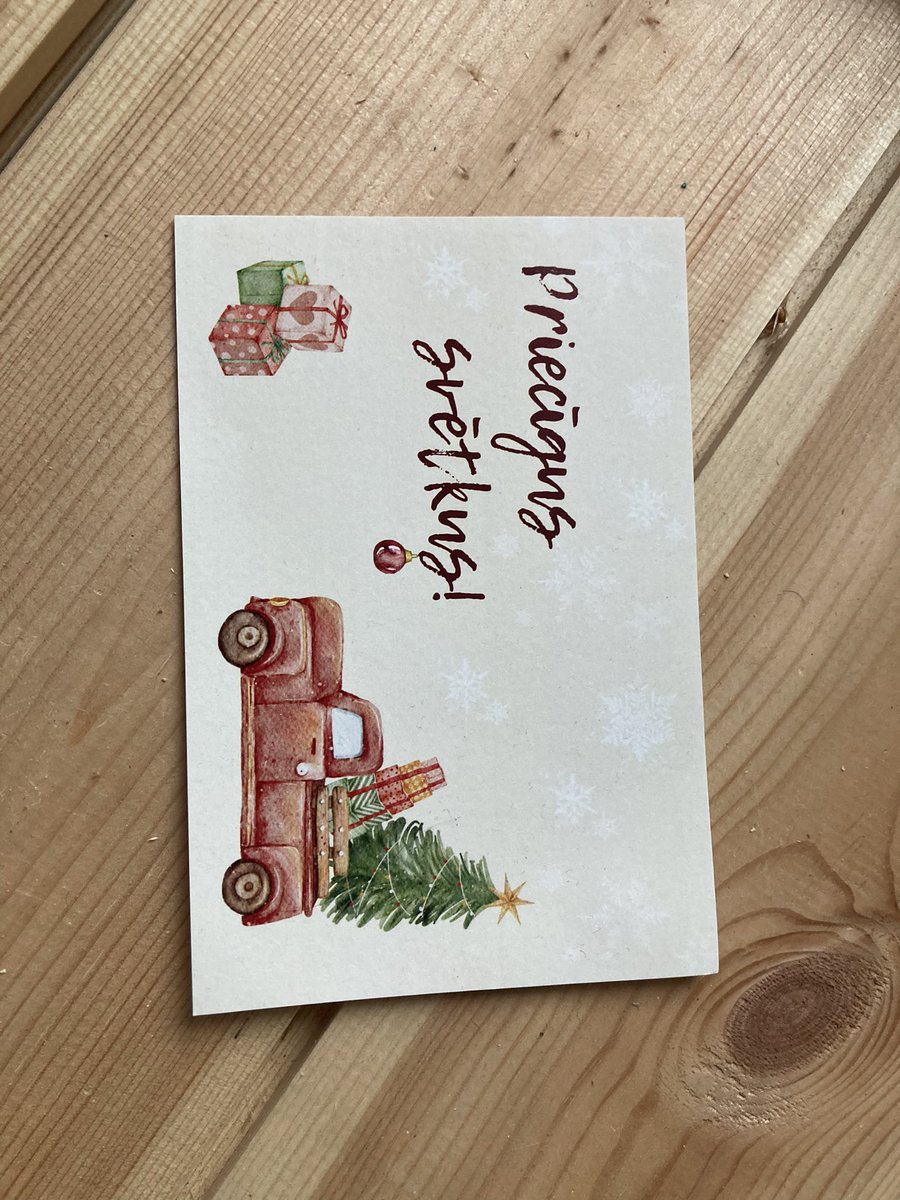 Pateicos! <a href="/_skabarga/">Sintija</a> prieks saņemt kartiņu ar personalizētu novēlējumu :). Skaistus svētkus! #tviteristuziemassvetki2022