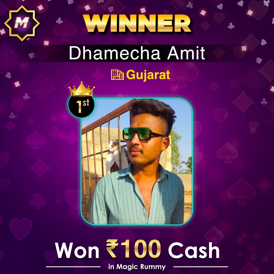 MagicRummyGames's tweet photo. Congratulations!!!🎉🎉 Aap bhi jeet sakte hai cash prize 💸 Bas participate kijiye weekly contest aur paaye inaam!
Stay tuned 🙌 https://t.co/vd9IIAeQ3V