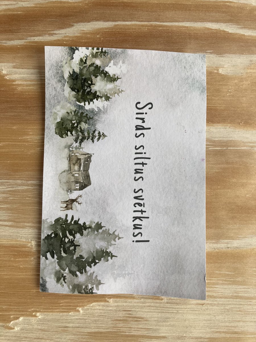 Pateicos! <a href="/sabiinadz/">Sabīna</a> kartīte saņemta, izlasīta vairākas reizes. Vēlētā veselība šobrīd lieti noder. Skaistus svētkus! #tviteristuziemassvetki2022