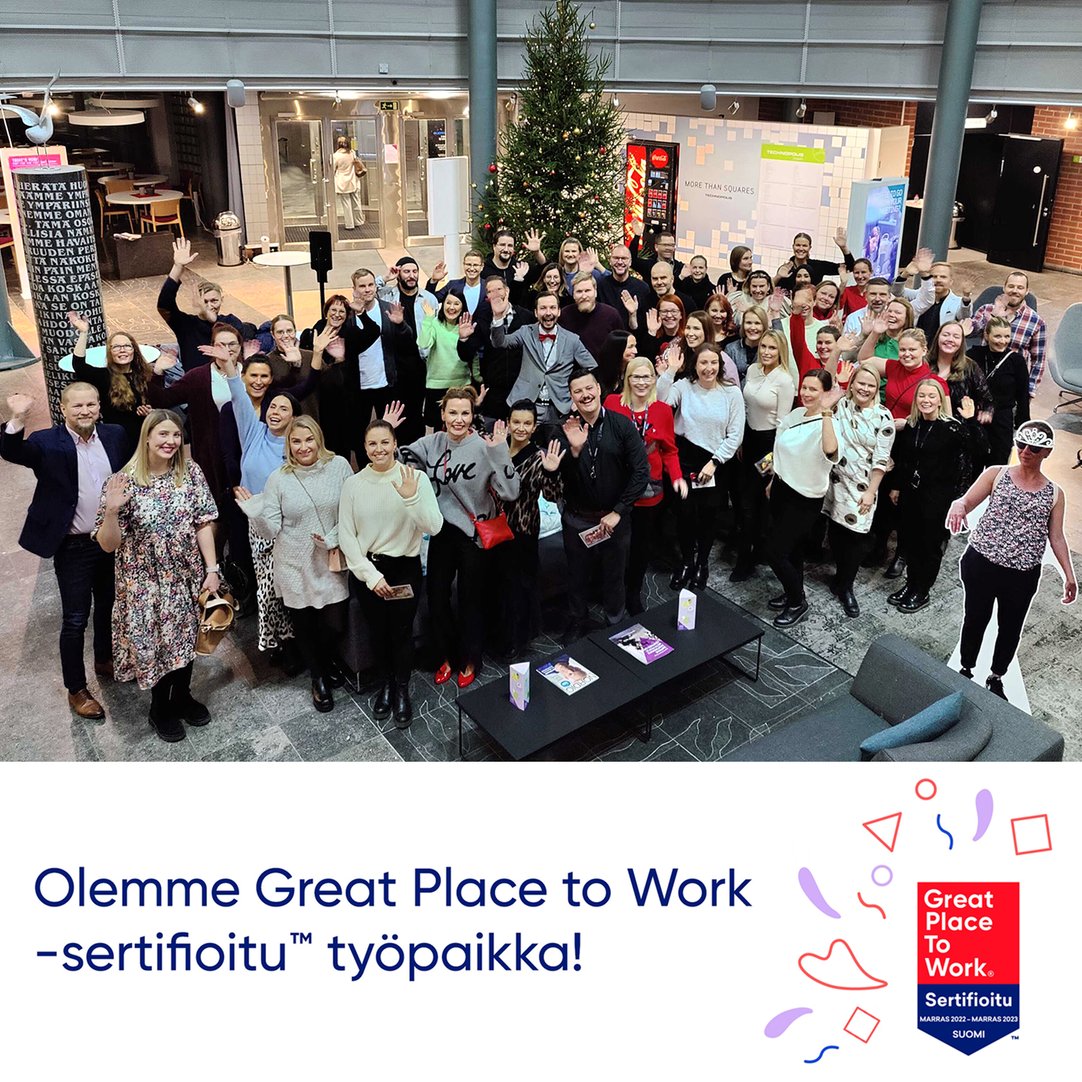 Meidän ammattilaisilla on selässään siivet, jotka vahvistavat vapauden, vastuun ja rakkauden kulttuuria. ❤️ Työyhteisökokemuksen rakentaminen yhdessä näkyy @GPTWSuomi sertifikaatista. 95% meidän työntekijöistä sanoo, että <a href="/SaranenC/">Saranen</a> on erittäin hyvä työpaikka. 💯
#GreatPlaceToWork