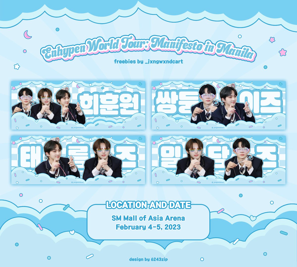_jxngwxndcart's tweet photo. ๊ฐ ENHYPEN MANIFESTO IN MANILA ๊ฑ
freebies by @_jxngwxndcart
iโll be giving away these hand banners on dday for free!
๐ใfollow me (optional)
๐ใlike and rt
๐ใopen to all engenes!
see you engenes! https://t.co/4ZKVNnlV5c