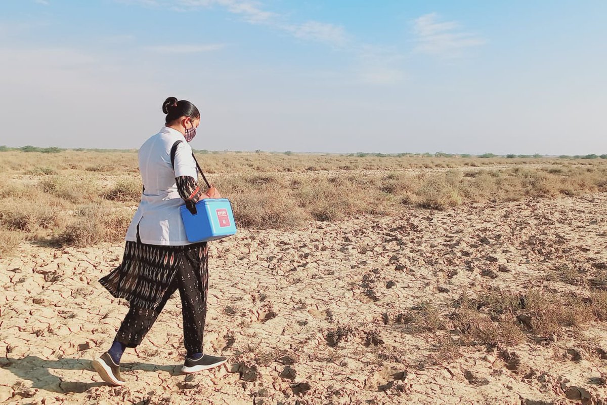 Nimishaben_BJP's tweet photo. Saluting her work👏

India - Pakistan border, Kutch. https://t.co/5OLAj2dLrg