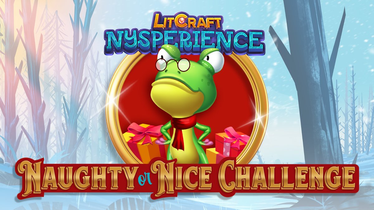He looks like scrooge, but he's really an Enstrent. One of hundreds of LitPets in #LitCraftNysperience that help you earn. Nice, eh? Almost as nice as our daily Naughty or Nice Challenge in December for a chance to win $500 or rare NFTs! #LitChallenge litcraft.com/contest