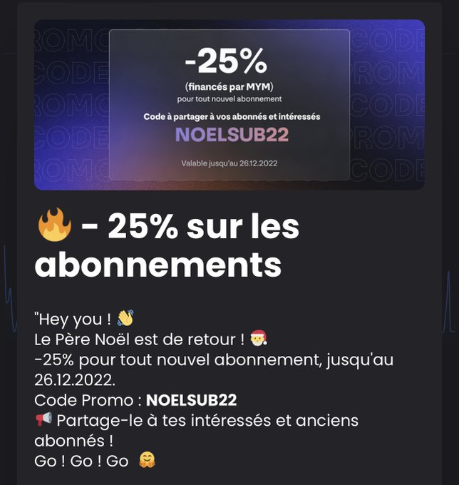 Ce mois-ci c'est NO&Euml;L 🎄🎁 -25% sur ton abo ou r&eacute;abo : code NOELSUB22   38 VID&Eacute;OS compl&egrave;tes 🎥 offertes