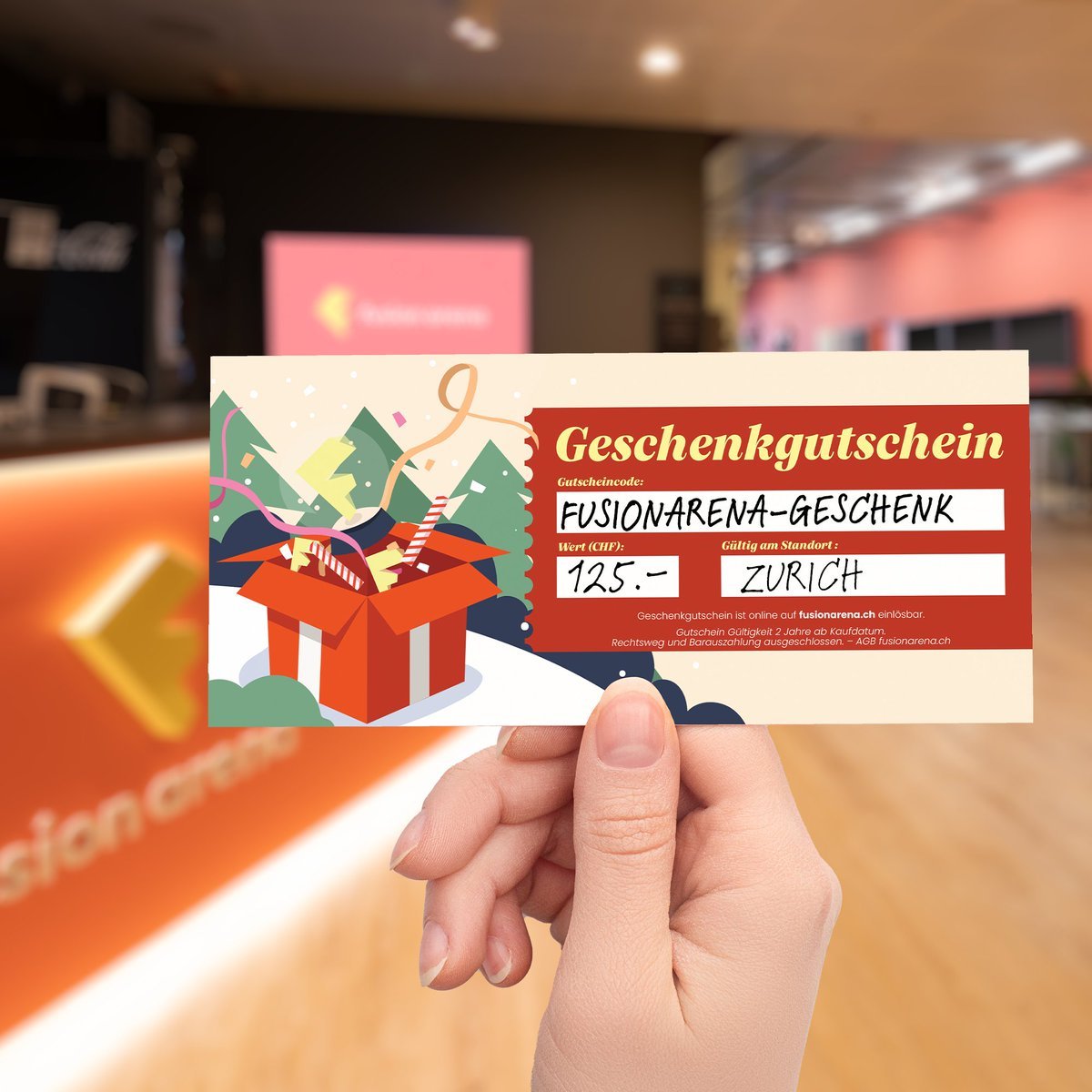 Noch immer kein Geschenk für Weihnachten? 👀
Mit unseren PDF-Gutscheinen kannst du die Geschenkkarte auch ganz bequem selber ausdrucken.
zuerich.fusionarena.ch/geschenkgutsch…