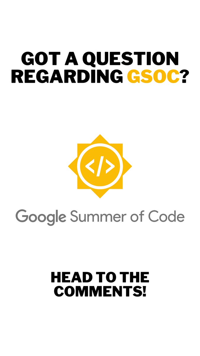 PrathameshG69's tweet photo. After receiving a ton of DMs I'm finally writing a comprehensive guide &amp; resource list for Google Summer of Code :)

Feel free to ask any questions you might have below, and I'll answer them ASAP, &amp; feature the best ones in the blog FAQ section.

#gsoc #opensource #oss @GoogleOSS https://t.co/u6zc4jPgoM