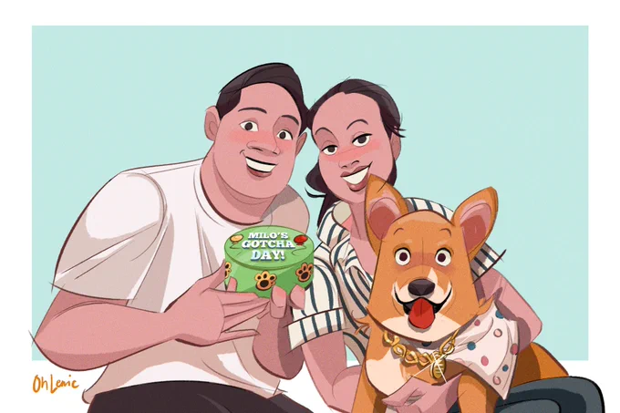 Next batch of commissions for these awesome people! and dog!  