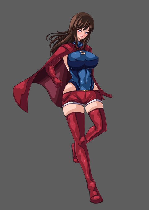 【依頼】「スーパーレディの受難」より、スーパーレディ・レナのキャラデザをさせていただきました! 