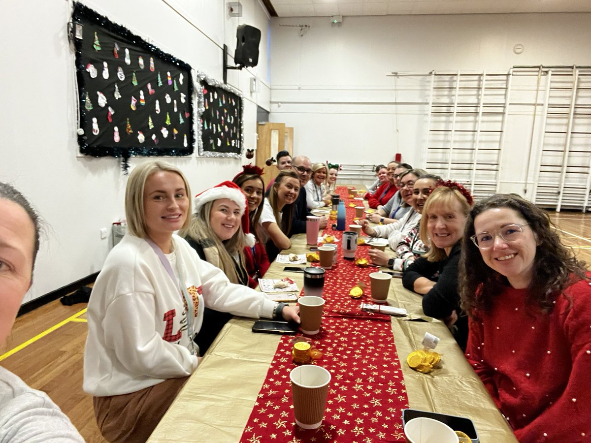 MrsLAlcorn's tweet photo. @HolytownPS Staff Christmas breakfast. Spending our last morning together enjoying breakfast. https://t.co/BG1mGwLZqI
