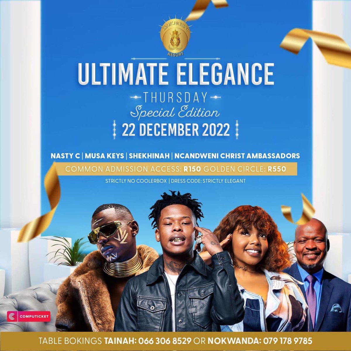Professory15's tweet photo. Ultimate Elegance Thursday Tonight @ebukhosinresort https://t.co/MzoWv8cREa