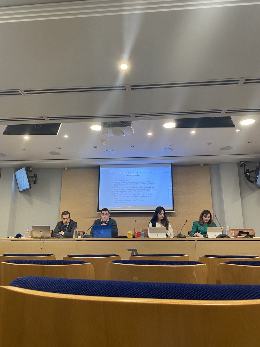 Estamos presentes en el pleno extraordinario de <a href="/abogacia_joven/">AbogacíaJoven</a> 

📍 Consejo General de la Abogacía Española (Madrid).