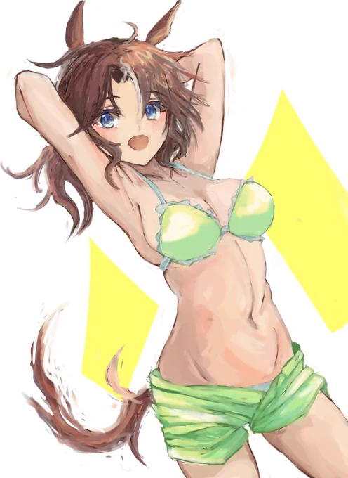 セイちゃんパーマーさん#くそ寒いので水着絵を貼る 