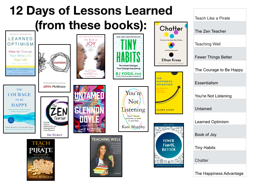 JoyKirr's tweet photo. On the 12th Day of Lessons, the authors gave to me...
Breathe. Slow down. Make space. Selah. Listen.
One moment at a time.
BE PRESENT.
Immerse yourself in the moment.
#12DaysOfLessons
May you breathe in the break you deserve! https://t.co/9QrYBqfWgw