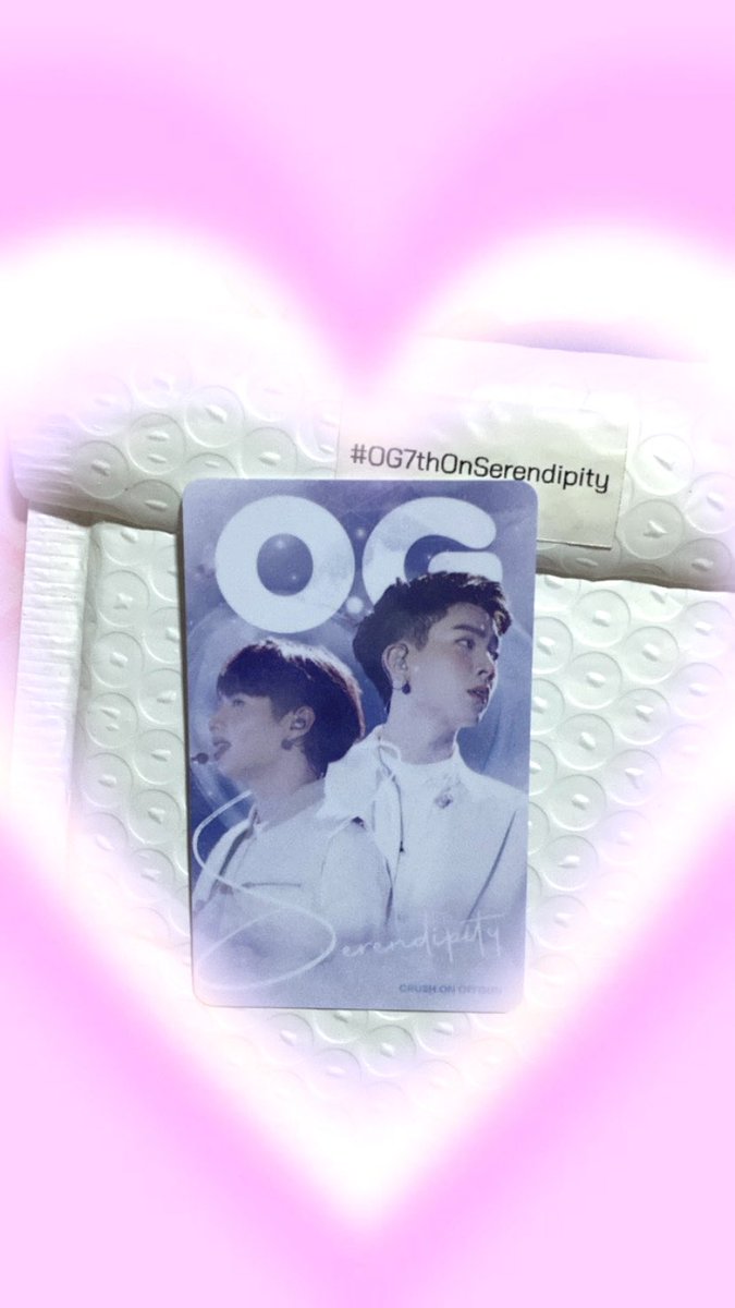 ppcheerup's tweet photo. ได้รับน้อนแล้วนะคะ น่ารักมากเลยย☺️💖 #OG7thOnSerendipity #ออฟกัน https://t.co/mAq7E8Q11w