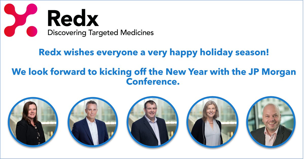 The team at Redx would like to wish everyone a very happy holiday season! We will certainly be looking to recharge our batteries before commencing 2023 afresh, kicking off with a trip to JP Morgan for our Executive Team!  #drugdevelopment #researchanddevelopment