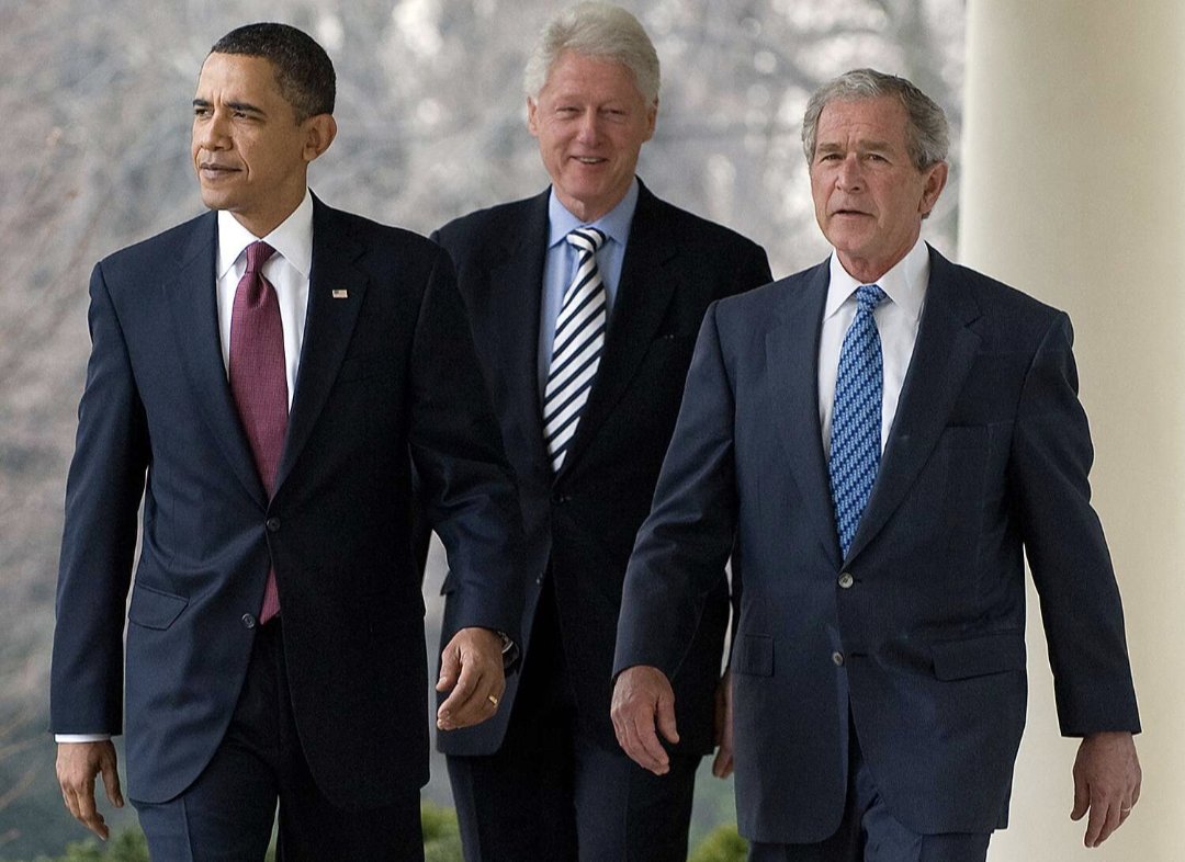 ricwe123's tweet photo. @georgegalloway @MoatsTV These 3 American men have invaded 9 countries in 23 years, killed 11 million civilians and no one calls them 'war criminals'
🤔 https://t.co/eF1iZ3MASe