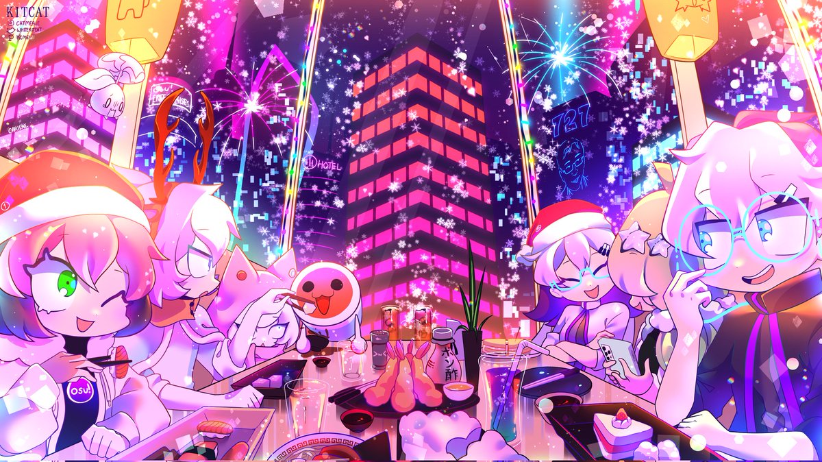 Whitekitcat's tweet photo. Yay New beginnings art contest on osu!
Hope y'all like diz, bg do be chaotic with the sparkls🌌
#osuart #osufanart #rhythmgameart #osumania #osucatch #osutaiko #osustandard #osu #osugame #osurhythmgame #newyearart #osuartcontest #artcontest #digitalillustration #cuteart https://t.co/gaagGFHRyb
