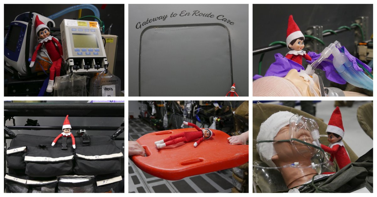 AFResearchLab's tweet photo. The USAFSAM high bay imparts high-level education to #airforce medical personnel on en route care and Rosa got a chance to visit!

Learn about the training itself and the aircraft fuselages that help make it possible: https://t.co/sIQRLZZz3b

#AFRL | #RosatheElf | #ElfontheShelf https://t.co/RasD2d5GHT