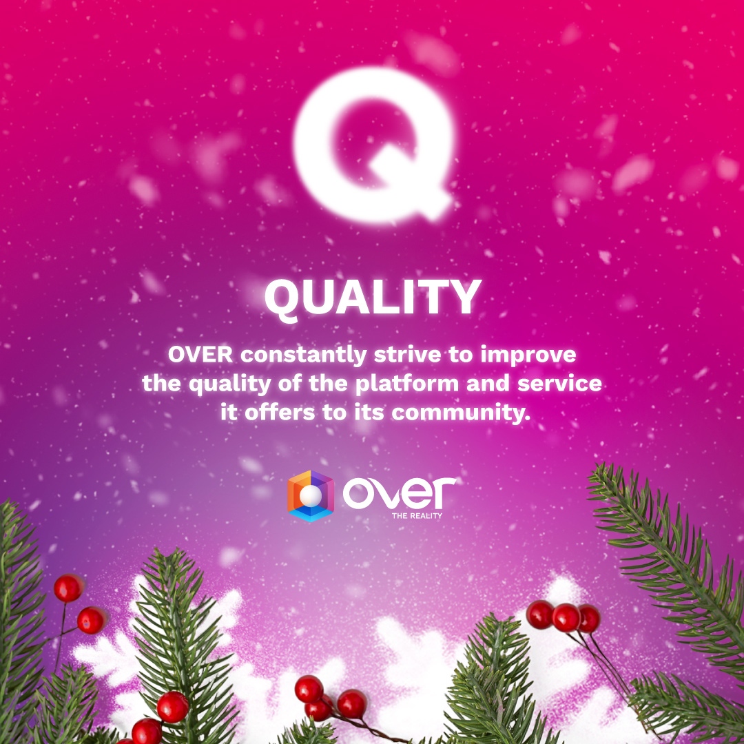 OVRtheReality's tweet image. 🥳 #OVERAlphabet

🎄Day 17
Q = Quality
🌀 We promise to continually strive to improve the quality of our platform, and the services we offer to our community.

Feedback means a lot to us. We appreciate your suggestions and will try to implement them where and when we can.